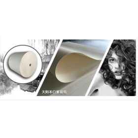 廠家生產(chǎn)直銷 本白、高白素描紙  卷筒平張令包特規(guī) 可定制